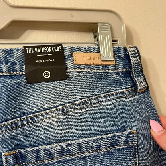 BlankNYC Womens Madison Jeans 27 Denim Distressed Button Fly High Waist Pants - Picture 7 of 8